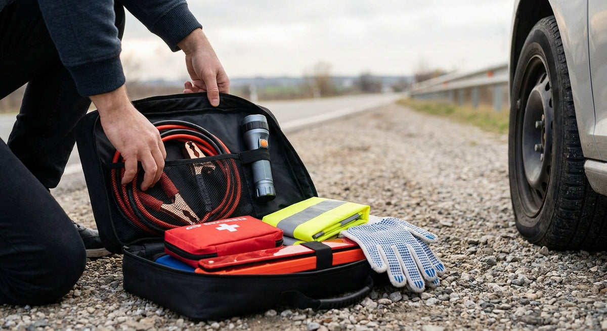 Noodpakket voor de auto bij pech of noodgevallen