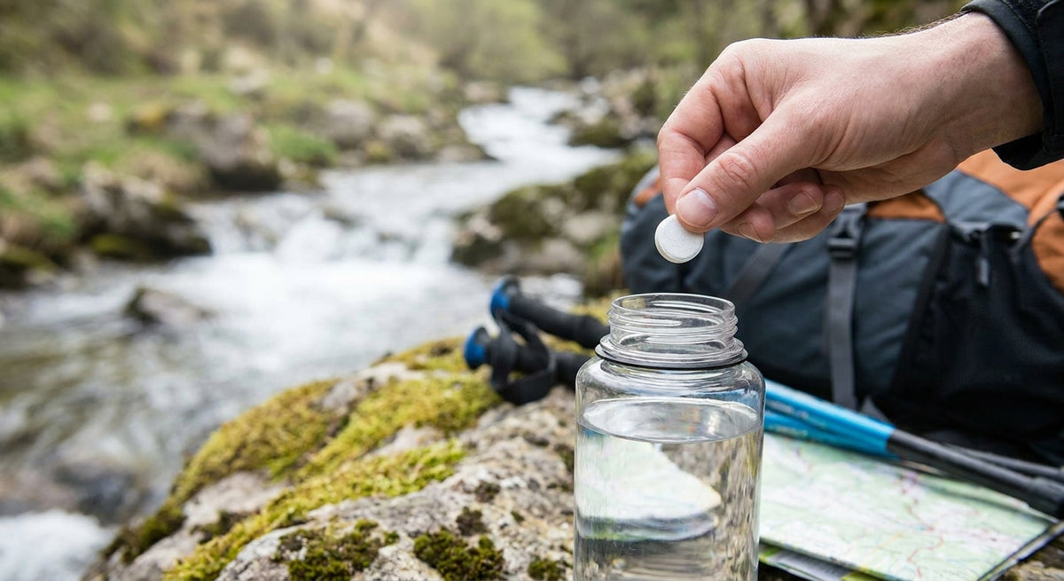 Waterzuiveringstabletten voor wandelaars en backpackers